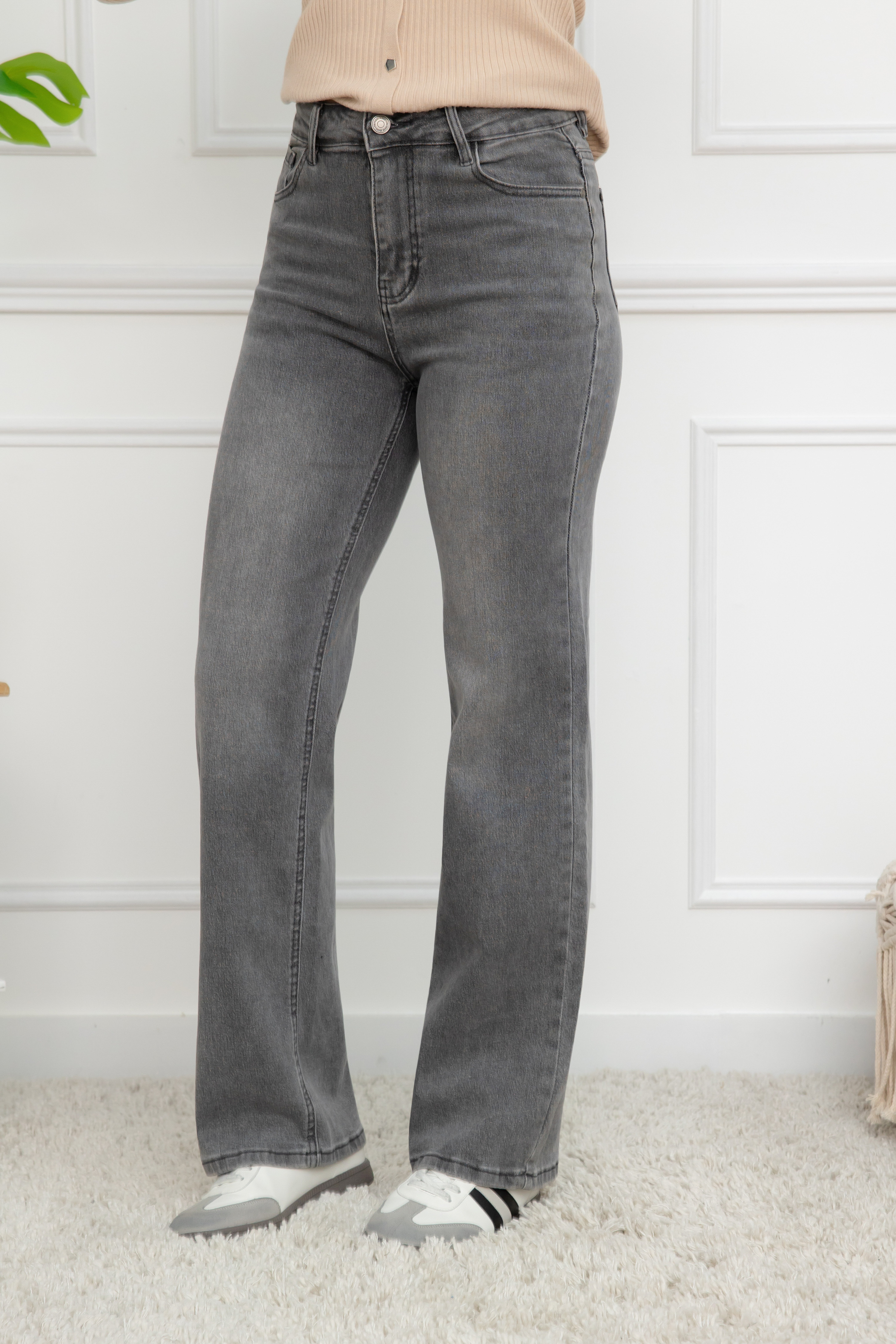 Wide jeans - grijs