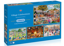 Gibsons - Village Celebrations 4 x 500 Stukjes