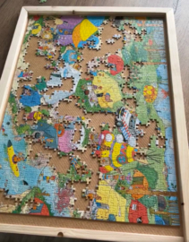 Houten Puzzelbord Met Deksel 1000 Stukjes