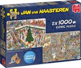 Jan van Haasteren Shoppen Voor De Feestdagen 2 x 1000 Stukjes