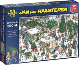 Jan van Haasteren Kerstbomenmarkt 1000 Stukjes