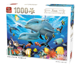 KING Dolphin Family 1000 Stukjes