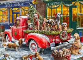 Special Shaped - Christmas Puppies 300 Stukjes