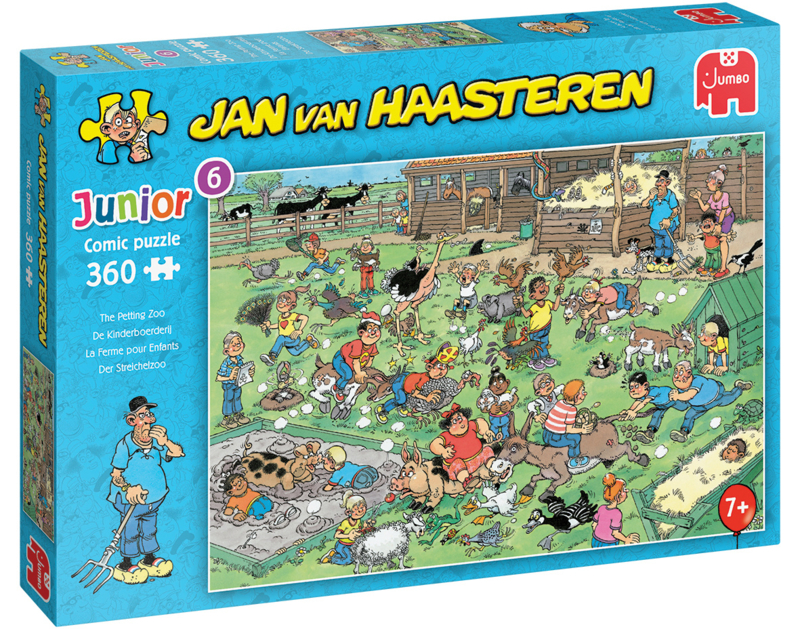 Jan van Haasteren Junior 6  - De Kinderboerderij 360 Stukjes