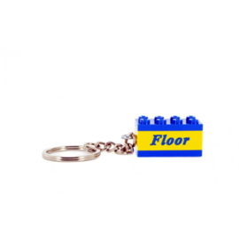 lego® sleutelhanger  met plaatje boven en onder