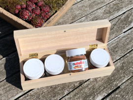 kistje voor chocotoffe papa met mini chocopotjes papa/vaderdag