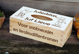 tissuebox voor juf of meester