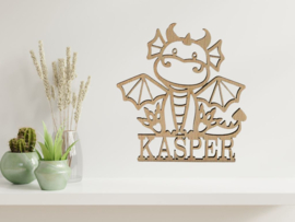 dieren thema decoratie met naam