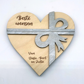 origineel houten geschenk voor geld of kadokaart