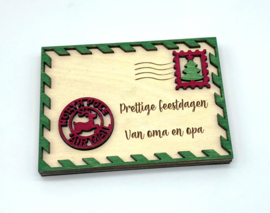 origineel houten geschenk voor geld of kadokaart