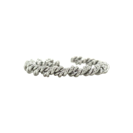 Twisted ring zilver