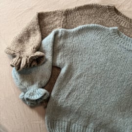 Ruffle knit blauw