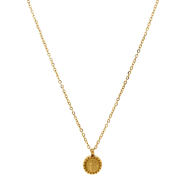 Gouden ketting met muntje