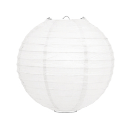 Lampion wit papier 35 cm