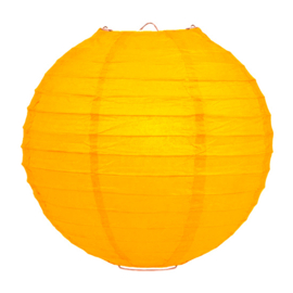 Lampion warm geel papier 50 cm