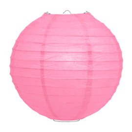 Lampion roze papier 50 cm