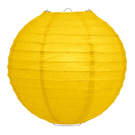 Lampion geel papier  50 cm