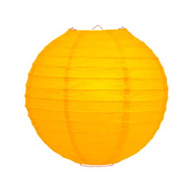 Lampion warm geel papier 35 cm