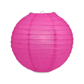Lampion fuchsia roze papier 35 cm
