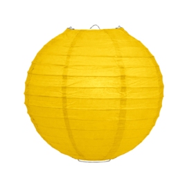Lampion geel papier 35 cm