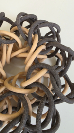 'Perpetuum two colors' soft orange-dark brown