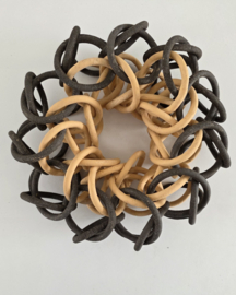 'Perpetuum two colors' soft orange-dark brown