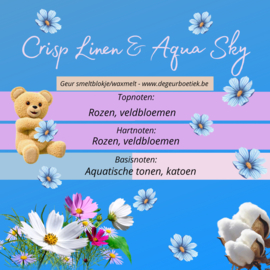 Geur smeltblokje - Crisp Linen & Aqua Sky