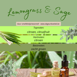 Geur smeltblokje - Lemongrass & Sage