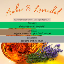 Geur smeltblokje - Amber & Lavendel