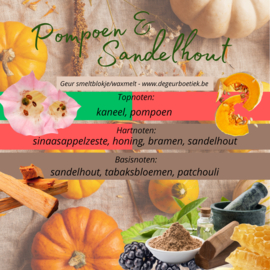 Geur smeltblokje - Pompoen & Sandelhout