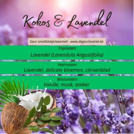 Geur smeltblokje - Kokos & Lavendel