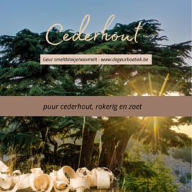 Geur smeltblokje - Cederhout