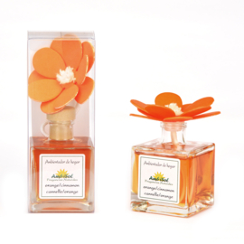 Geurolie met geurverspreider bloem - Kaneel & Sinaasappel