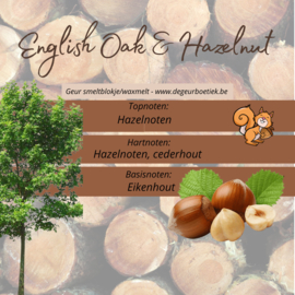 Geur smeltblokje - English Oak & Hazelnut