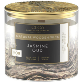 CLCo geurkaars met houten lont - Jasmine Oud