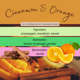 Geur smeltblokje - Cinnamon & Orange