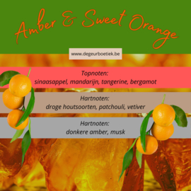 Geur smeltblokje - Amber & Sweet Orange