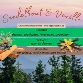 Geur smeltblokje - Sandelhout & Vanille
