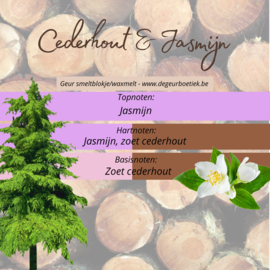 Geur smeltblokje - Cederhout & Jasmijn