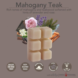6-pack geur smeltblokjes - Mahonie & Teak
