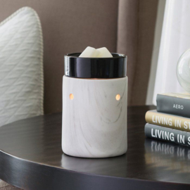 Geurlamp en waxwarmer - White Marble