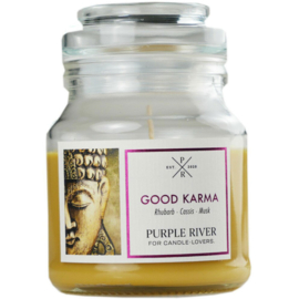 Purple River artisanale geurkaars - Good Karma - 113g
