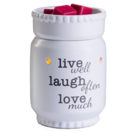 Geurlamp en waxwarmer - Live Laugh Love