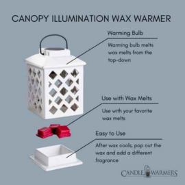 Geurlamp en waxwarmer - Trellis Lantaarn