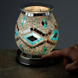 Geurlamp en waxwarmer - Crush Diamond Blue Lagoon