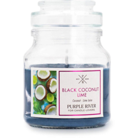 Purple River artisanale geurkaars - Black Coconut Lime