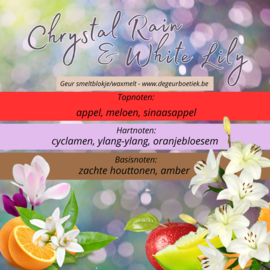 Geur smeltblokje - Crystal Rain & White Lily