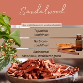 Geur smeltblokje -  Sandalwood (sandelhout)