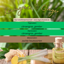 Geur smeltblokje - Lemongrass & Ginger