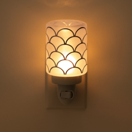 Wand geurlamp/waxwarmer - Golden Scallops